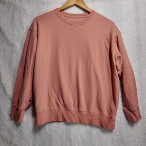 American Eagle Pink Crew Neck Sweatshirt XS Cozy Casual Minimalist Soft